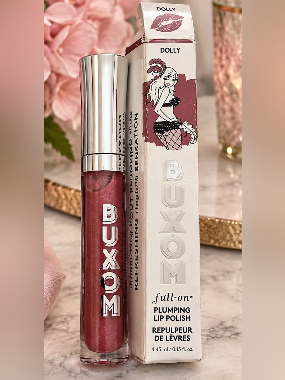 Buxom Full-On Plumping Lip Polish — Dolly Pink full size. New in box